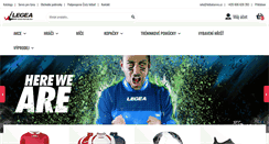 Desktop Screenshot of legea.cz